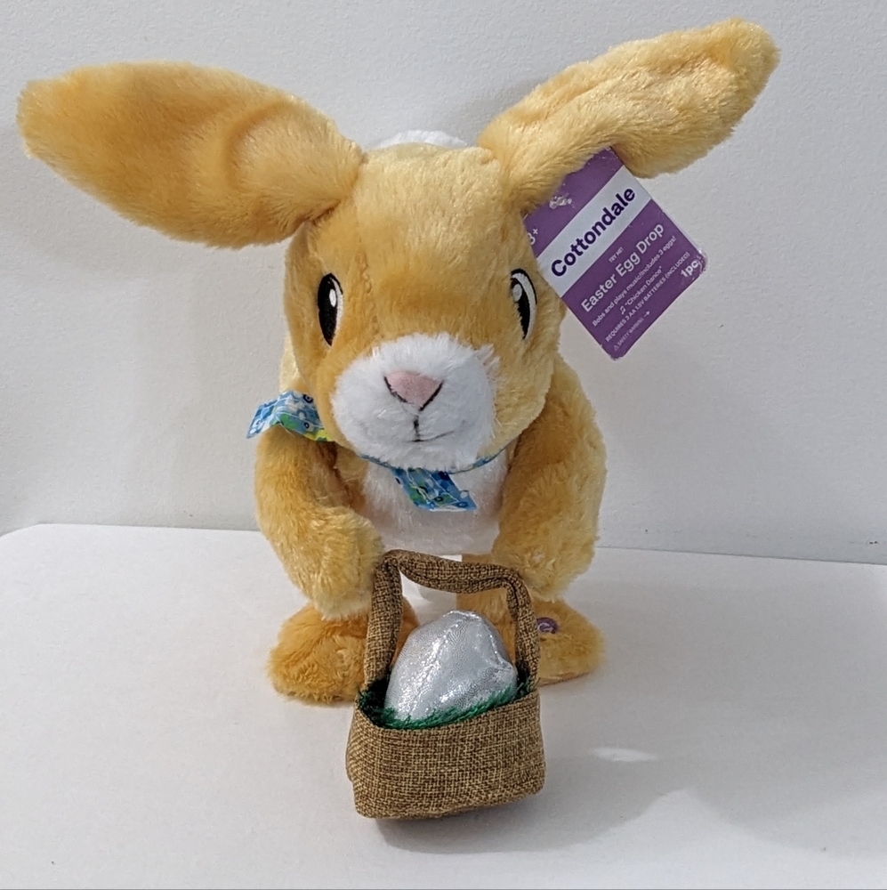 NWT Animated Easter Egg Drop Dancing Bunny Rabbit